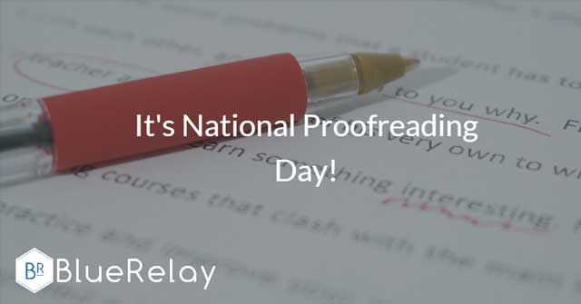 Closeup Image of a piece of paper with various edits such as circled words or underlined words in red, and a red tipped pen laying on top of the paper